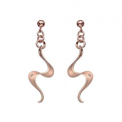 Pirouette Earrings - Rose Gold Plated