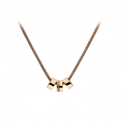 Trio  Necklace - Rose Gold Plated