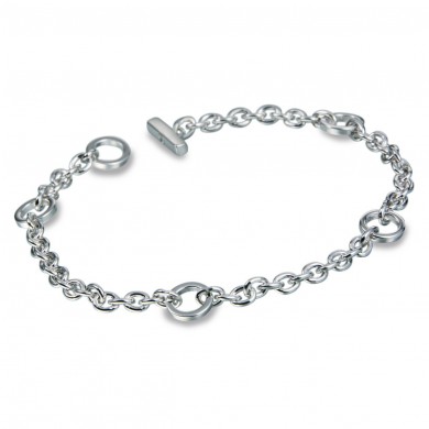 Elegance Silver Charm Bracelet