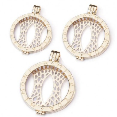 925 Gold Plated Coin Pendant