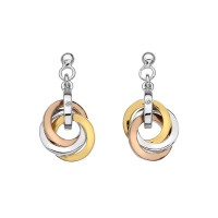 Trio Earrings - Rose and Yellow Gold Plated Accents