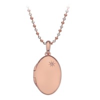 Memoirs Oval Pendant - Rose Gold Plated